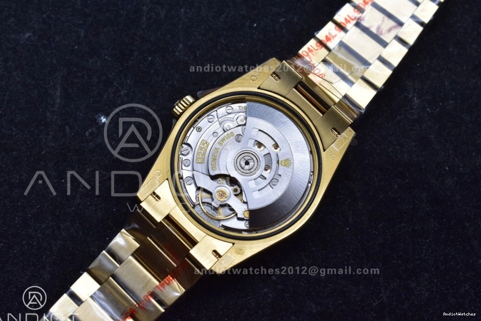 President V5 Steel Silver Best 699 DayDate vr3255 Weight) YG with Edition (Gain QF on Durable Bracelet 904L Dial 36 Roman Markers 0301